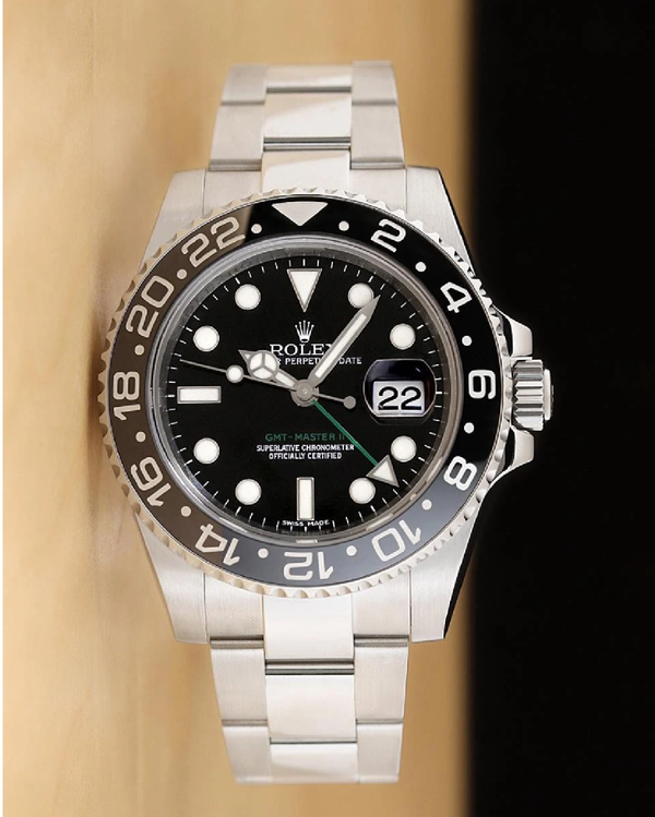 2008 Rolex GMT-Master II 40MM Black Dial Oyster Bracelet (116710LN)