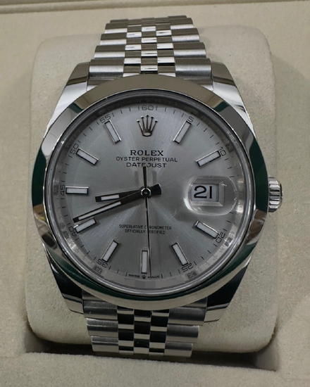 2025 Rolex Datejust 41MM Silver Dial Jubilee Bracelet (126300)