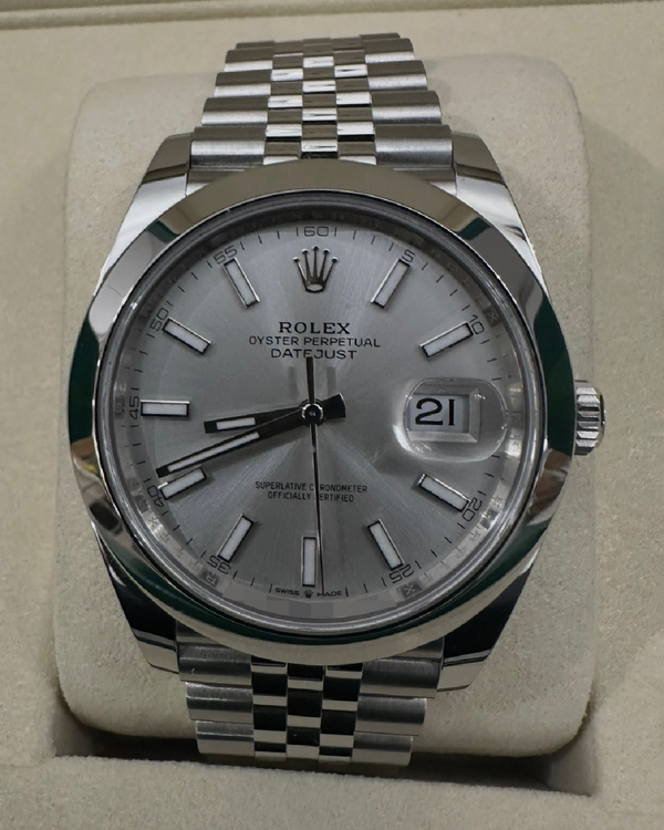 2025 Rolex Datejust 41MM Silver Dial Jubilee Bracelet (126300)