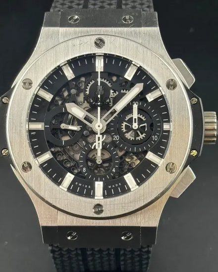 Hublot Big Bang Aero Bang 44MM Skeleton Dial Rubber Strap (311.SX.1170.GR)