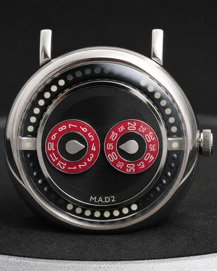 2026 MB&F MAD Edition 2 "Eric Giroud" L.E. 42MM Black Dial Leather Strap (M.A.D 2 R&B)