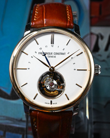 Frederique Constant Highlife Manufacture Tourbillon L.E. 43MM White Dial Leather Strap (FC-980V4SZ9)