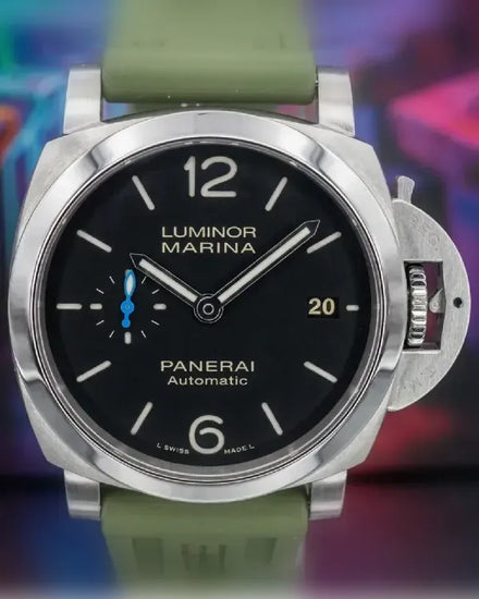 Panerai Luminor Marina Quaranta 40MM Black Dial Rubber Strap (PAM01272)