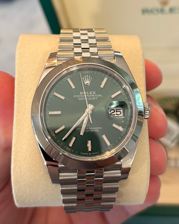 2026 Rolex Datejust 41MM Green Dial Jubilee Bracelet (126300)