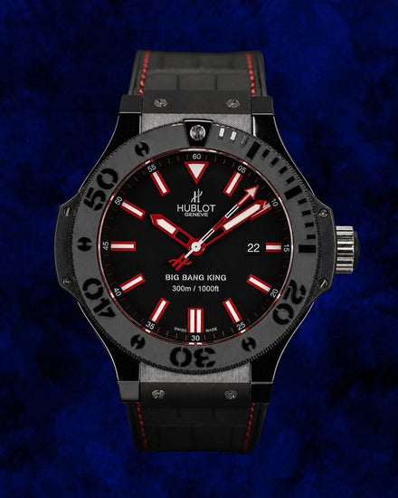 Hublot Big Bang King "Red Magic" L.E. 48MM Black Dial Leather Strap (322.CI.1123.GR)
