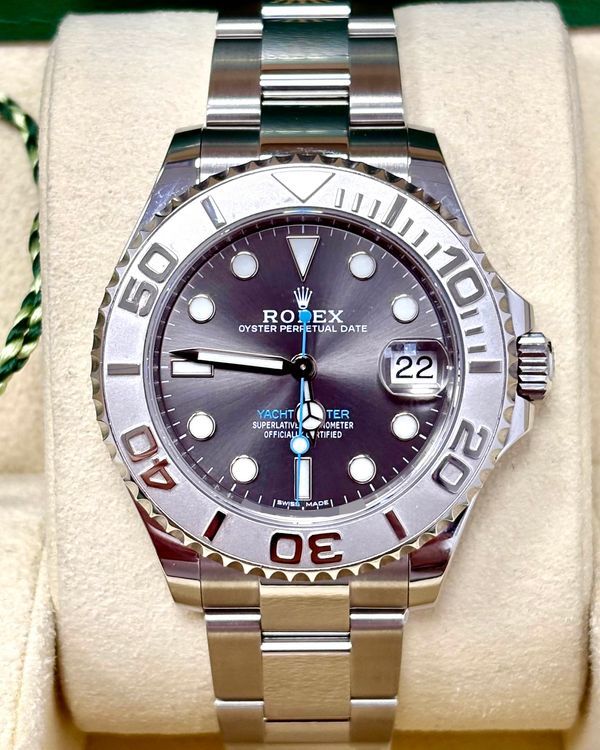 2017 Rolex Yacht-Master 37MM Slate Dial Oyster Bracelet (268622)