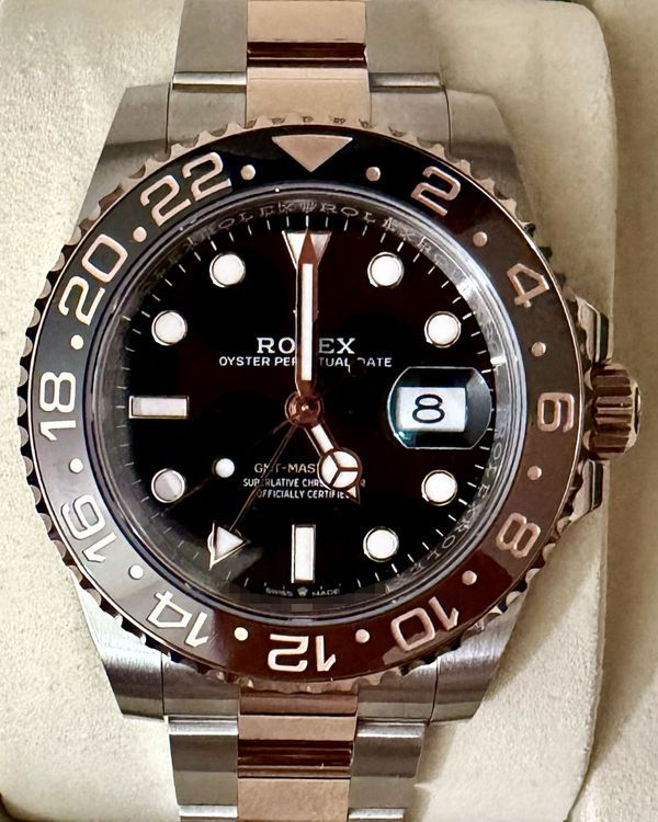 2026 Rolex GMT-Master II "Rootbeer" 40MM Black Dial Two-Tone Oyster Bracelet (126711CHNR)