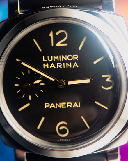 Panerai Luminor Marina 1950 3 Days 47MM Black Dial Rubber Strap (PAM00422)
