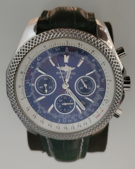 Breitling Bentley Motors S.E. 49MM Black Dial Leather Strap (A25362)