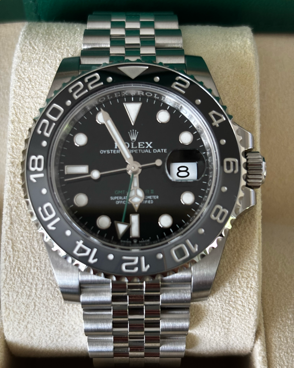 2025 Rolex GMT-Master II "Bruce Wayne" 40MM Black Dial Jubilee Bracelet (126710GRNR)
