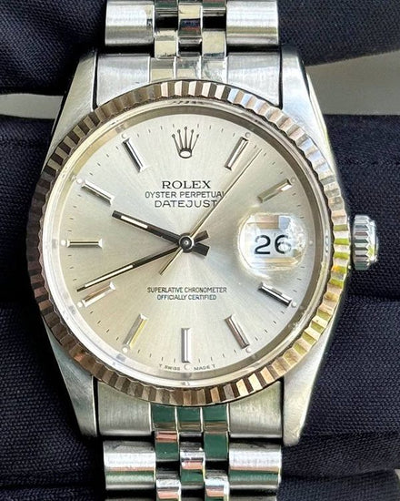 1991 Rolex Datejust 36MM Silver Dial Jubilee Bracelet (16234)
