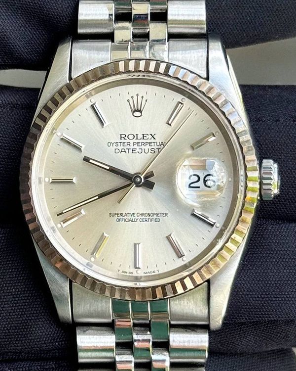 1991 Rolex Datejust 36MM Silver Dial Jubilee Bracelet (16234)