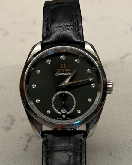 2023 Omega Seamaster Aqua Terra 38MM Green Dial Leather Strap (220.13.38.20.60.001)