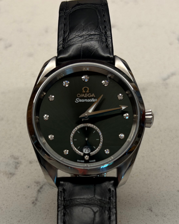 2023 Omega Seamaster Aqua Terra 38MM Green Dial Leather Strap (220.13.38.20.60.001)