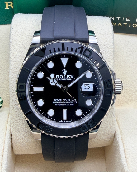 2022 Rolex Yacht-Master 42MM Black Dial Rubber Strap (226659)