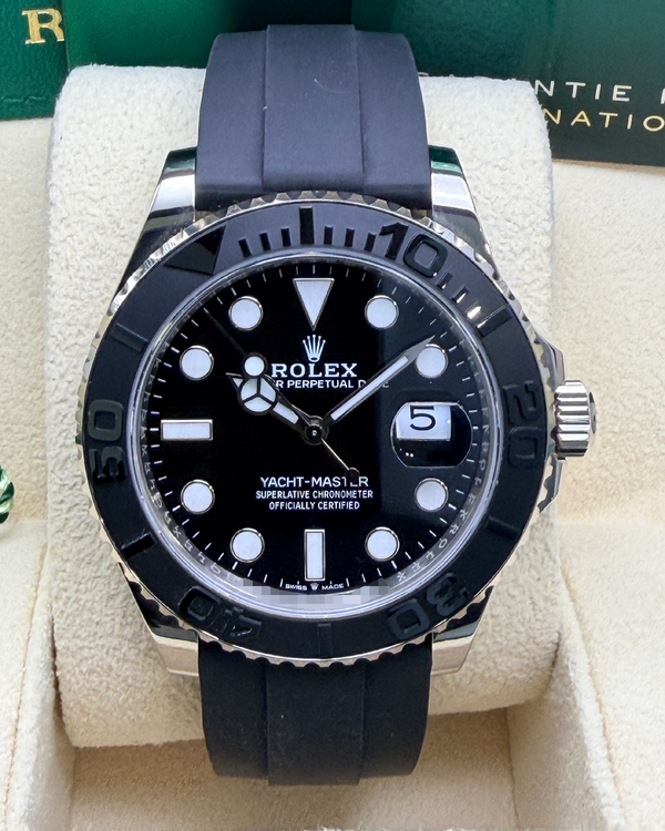 2022 Rolex Yacht-Master 42MM Black Dial Rubber Strap (226659)