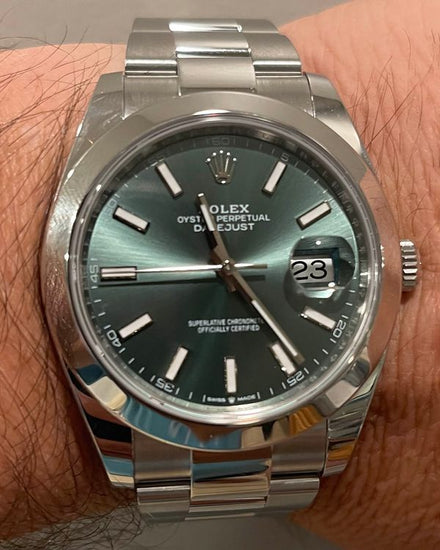 2026 Rolex Datejust 41MM Mint Green Dial Oyster Bracelet (126300)