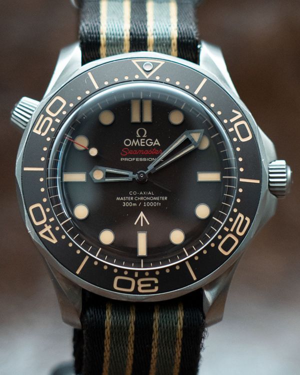 Omega Seamaster Diver 300M "007 James Bond Edition No Time To Die" 42MM Brown Dial Textile Strap (210.90.42.20.01.001)