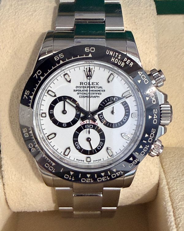 2018 Rolex Cosmograph Daytona "Panda" 40MM White Dial Oyster Bracelet (116500LN)