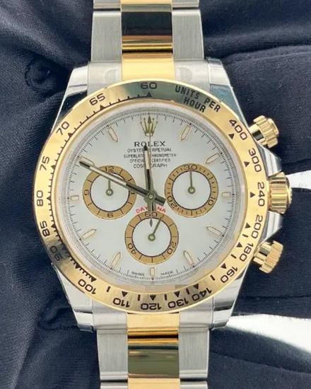 2024 Rolex Cosmograph Daytona 40MM White Dial Two-Tone Oyster Bracelet (126503)