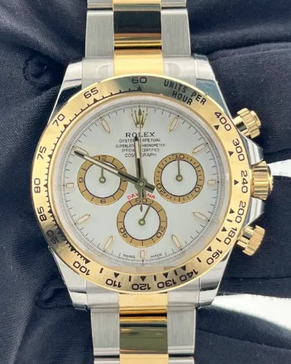 2024 Rolex Cosmograph Daytona 40MM White Dial Two-Tone Oyster Bracelet (126503)