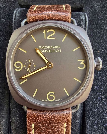 2014 Panerai Radiomir Composite 3 Days 47MM Brown Dial Leather Strap (PAM00504)
