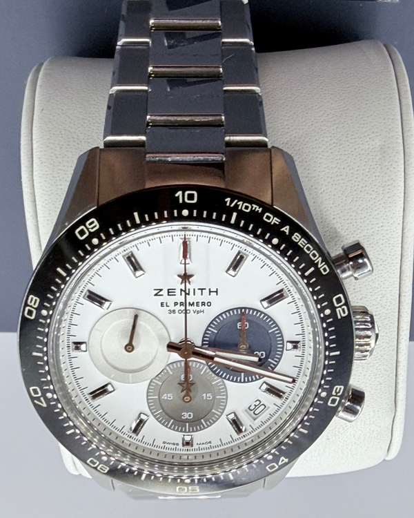 2023 Zenith Chronomaster Sport 41MM White Dial Steel Bracelet (03.3100.3600/69.M3100)