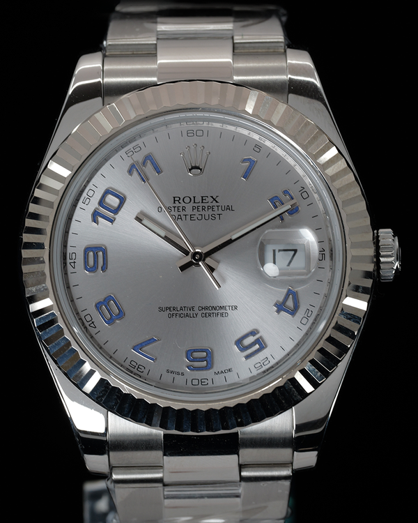 2016 Rolex Datejust II 41MM Silver Dial Oyster Bracelet (116334)