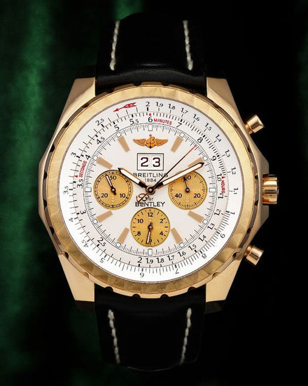 Breitling Bentley 6.75 L.E. 48MM Silver Dial Leather Strap (H44363)