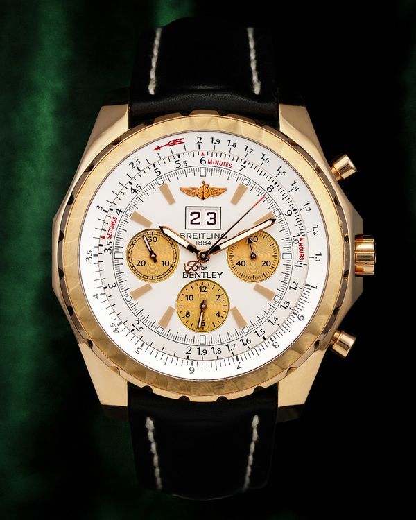 Breitling Bentley 6.75 L.E. 48MM Silver Dial Leather Strap (H44363)