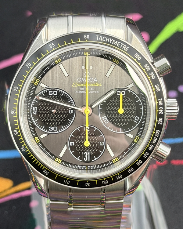 No Reserve - 2025 Omega Speedmaster Racing Co-Axial Chronograph 40MM Steel Grey Dial (326.30.40.50.06.001)