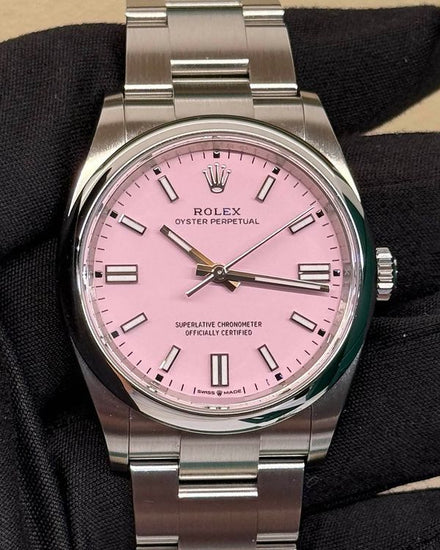 No Reserve - 2025 Rolex Oyster Perpetual 36MM Pink Dial Oyster Bracelet (126000)