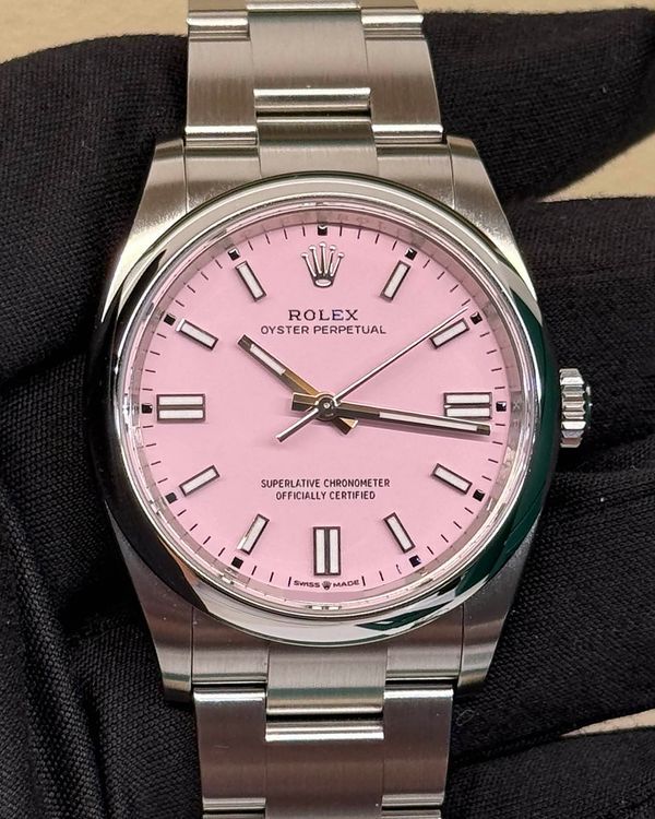 No Reserve - 2025 Rolex Oyster Perpetual 36MM Pink Dial Oyster Bracelet (126000)