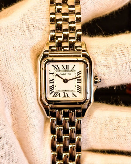 2018 Cartier Panthère De Cartier 27MM Quartz Silver Dial Steel Bracelet (WSPN0007)