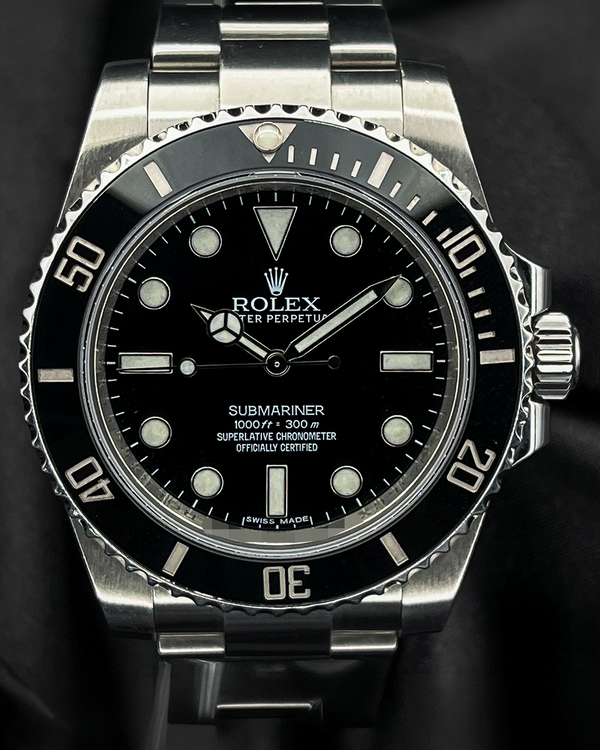 2016 Rolex Submariner No-Date 40MM Black Dial Oyster Bracelet (114060)