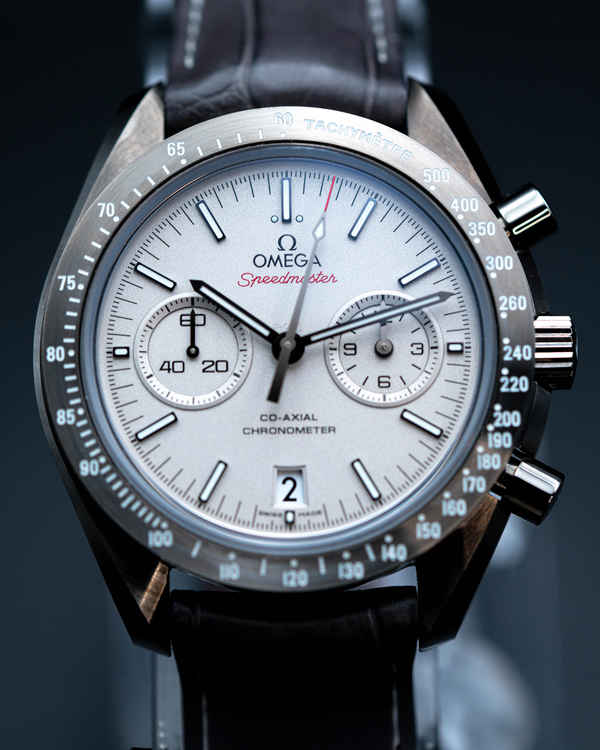 2014 Omega Speedmaster Dark Side of the Moon "Grey Side of the Moon" 44.25MM Grey Dial Leather Strap (311.93.44.51.99.001)