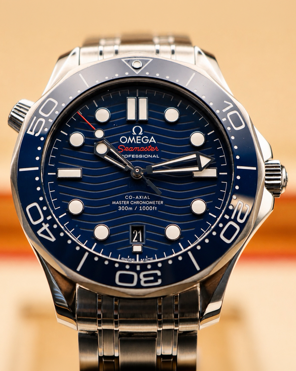 2020 Omega Seamaster Diver 300M 42MM Blue Dial Steel Bracelet (210.30.42.20.03.001)