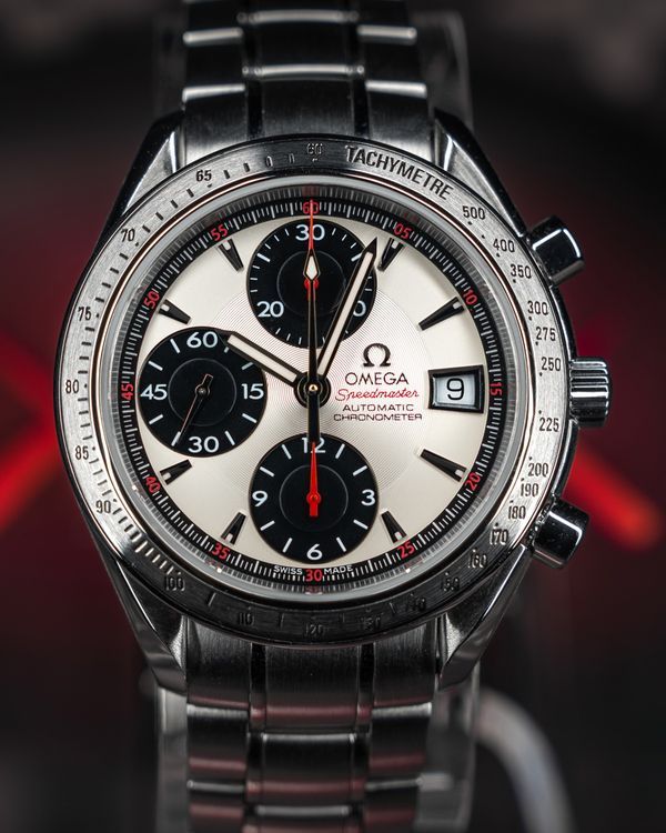 No Reserve - Omega Speedmaster Date "Panda" 40MM White Dial Steel Bracelet (3211.31.00)