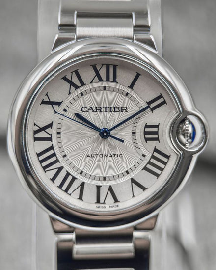 No Reserve - 2019 Cartier Ballon Bleu 36MM Silver Dial Steel Bracelet (W6920046)