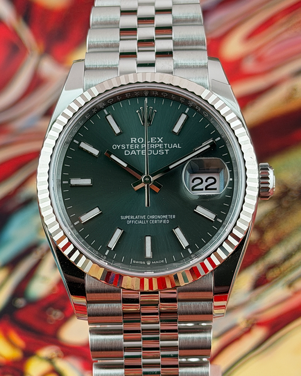 2026 Rolex Datejust 36MM Green Dial Jubilee Bracelet (126234)