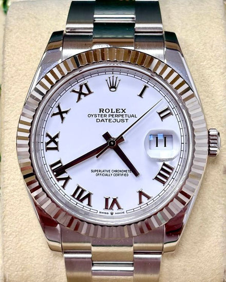 Rolex Datejust 41MM White Dial Oyster Bracelet (126334)