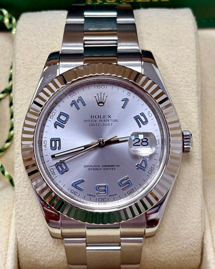 2018 Rolex Datejust II 41MM Silver Dial Oyster Bracelet (116334)
