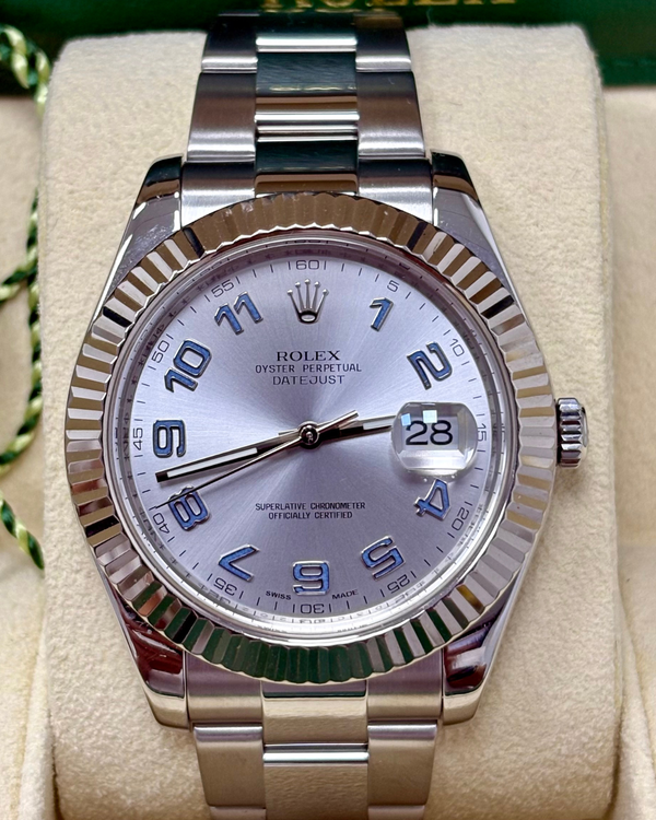 2018 Rolex Datejust II 41MM Silver Dial Oyster Bracelet (116334)