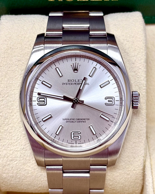 2016 Rolex Oyster Perpetual "Domino's Pizza" 36MM Silver Dial Oyster Bracelet (116000)