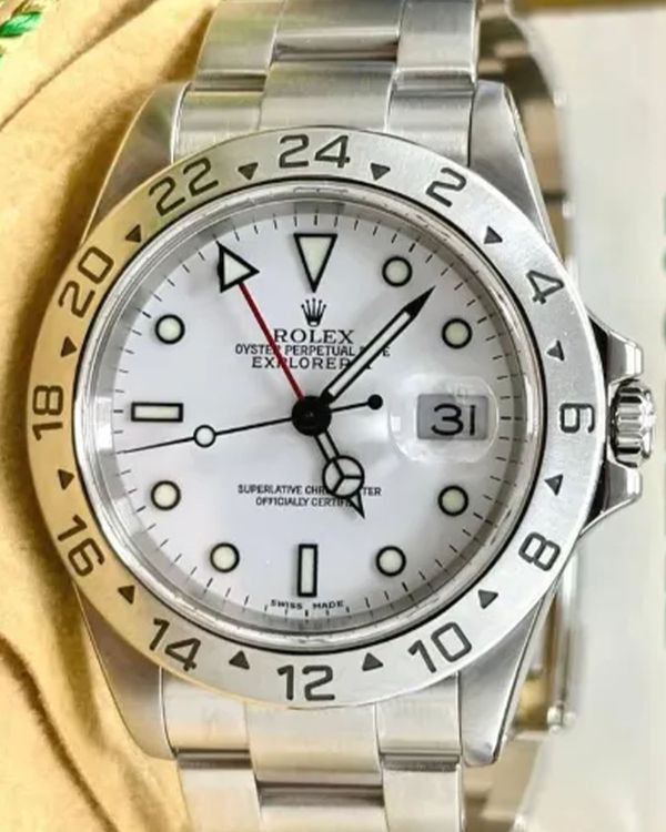 2001 Rolex Explorer II "Polar" 40MM White Dial Oyster Bracelet (16570)