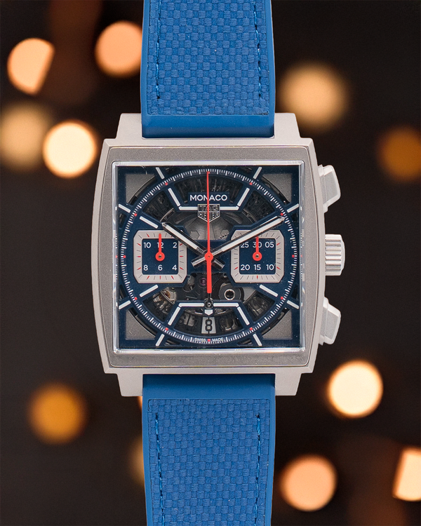 2023 Tag Heuer Monaco 39MM Skeleton Dial Rubber Strap (CBL2182.FT6235)