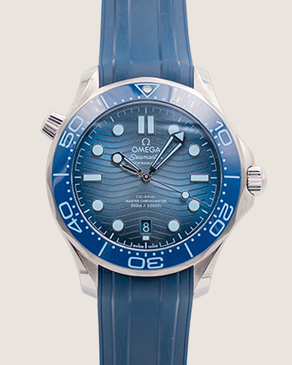 Omega Seamaster Diver 300M 42MM Blue Dial Rubber Strap (210.32.42.20.03.002)