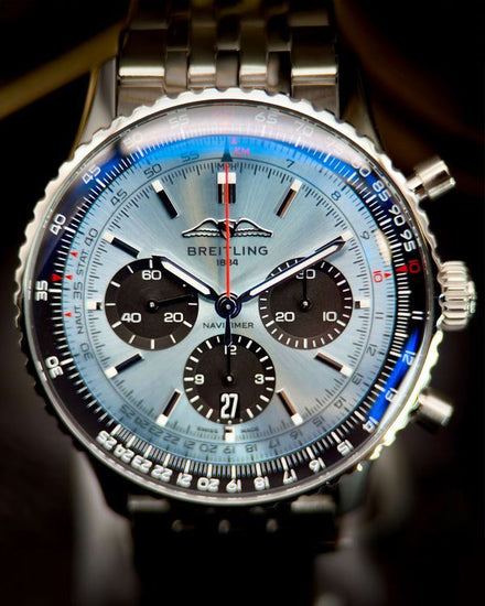 2025 Breitling Navitimer 43MM Blue Dial Steel Bracelet (AB0138241C1A1)