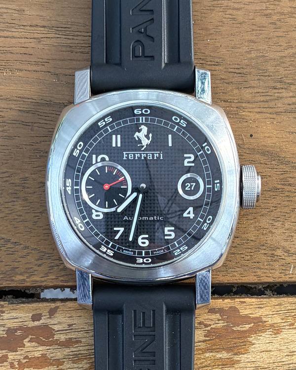 2006 Panerai Ferrari Granturismo L.E. 45MM Black Dial Rubber Strap (FER00001)