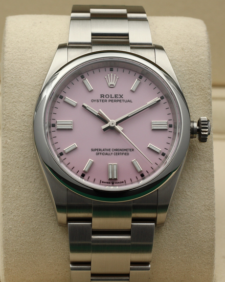 2025 Rolex Oyster Perpetual 36MM Pink Dial Oyster Bracelet (126000)
